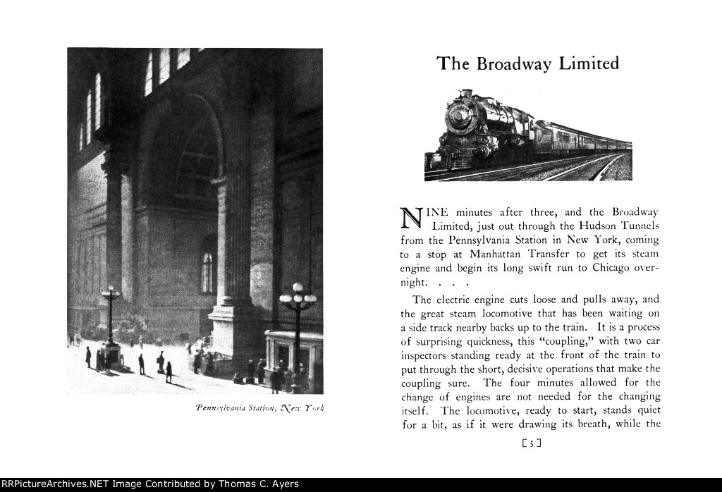 "Broadway Limited," Pages 4-5, 1927